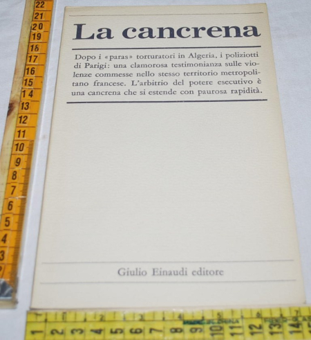 La cancrena - Giulio Einaudi editore