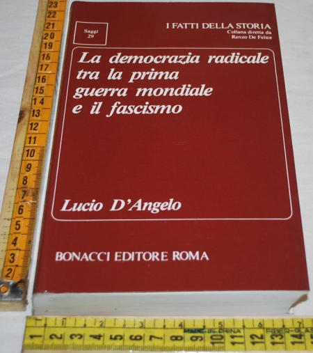 D'Angelo Lucio - La democrazia radicale tra la prima guerra mondiale e il fascismo - Bonacci