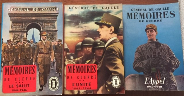 De Gaulle Général - Mémoires de guerre - 3 volumi in francese