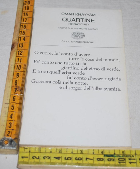 Khayyam Omar - Quartine - Einaudi collezione di poesia 150