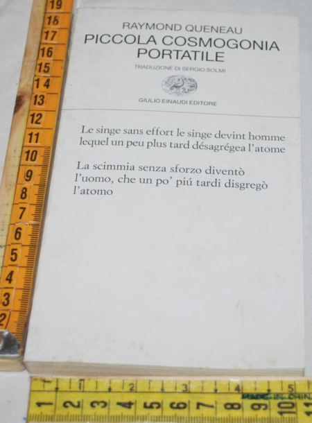 Queneau Raymond - Piccola cosmogonia portatile - Einaudi