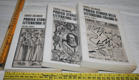 Salinari Carlo - Profilo storico della letteratura italiana - Editori riuniti 3 voll