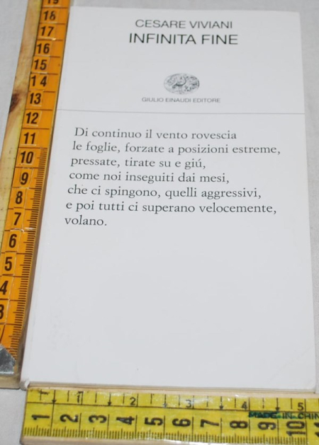 Viviani Cesare- Infinita fine - Einaudi Poesia 403